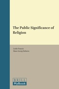 Cover: The Public Significance of Religion - Brill