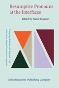 Cover: Resumptive Pronouns at the Interfaces - John Benjamins Publishing Co
