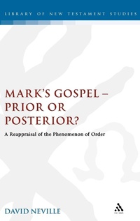 Bild: Mark's Gospel--Prior or Posterior? - Sheffield Academic Press