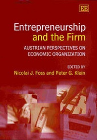 Enlarge image Cover: Entrepreneurship and the Firm - Edward Elgar Publishing