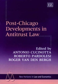 Enlarge image Cover: Post-Chicago Developments in Antitrust Law - Edward Elgar Publishing