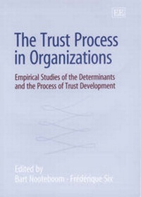 Enlarge image Cover: The Trust Process in Organizations - Edward Elgar Publishing