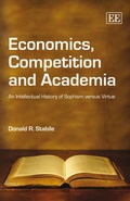 Cover: Economics, Competition and Academia - Edward Elgar Publishing