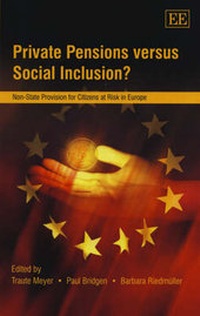 Enlarge image Cover: Private Pensions versus Social Inclusion? - Edward Elgar Publishing