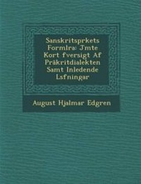 Enlarge image Cover: Sanskritspr?kets Forml?ra - Saraswati Press
