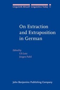Enlarge image Cover: On Extraction and Extraposition in German - John Benjamins Publishing Co