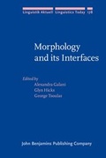 Cover: Morphology and its Interfaces - John Benjamins Publishing Co