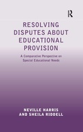 Cover: Resolving Disputes about Educational Provision - Routledge
