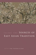 Cover: Sources of East Asian Tradition - Columbia University Press