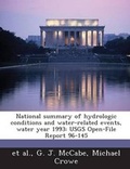 Cover: National Summary of Hydrologic Conditions and Water-Related Events, Water Year 1993 - Bibliogov
