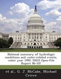 Cover: National Summary of Hydrologic Conditions and Water-Related Events, Water Year 1992 - Bibliogov