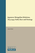 Cover: Japanese-Mongolian Relations, 1873-1945 - Brill