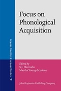 Cover: Focus on Phonological Acquisition - John Benjamins Publishing Co