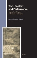 Cover: Text, Context and Performance - Brill