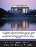 Cover: U.S. Geological Survey Subsidence Interest Group Conference, Edwards Air Force Base, Antelope Valley, California, November 18-19, 1992, Abstracts and - Bibliogov