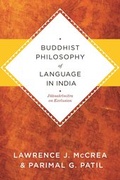 Cover: Buddhist Philosophy of Language in India - Columbia University Press