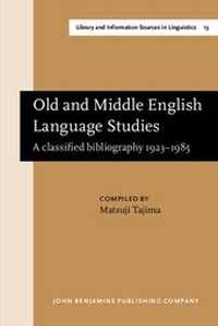 Enlarge image Cover: Old and Middle English Language Studies - John Benjamins Publishing Co