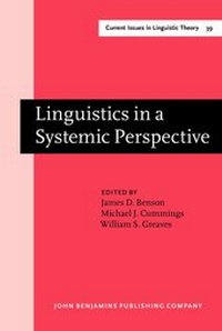 Enlarge image Cover: Linguistics in a Systemic Perspective - John Benjamins Publishing Co