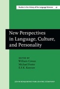 Cover: New Perspectives in Language, Culture, and Personality - John Benjamins Publishing Co