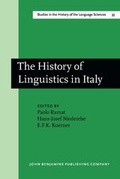Cover: The History of Linguistics in Italy - John Benjamins Publishing Co