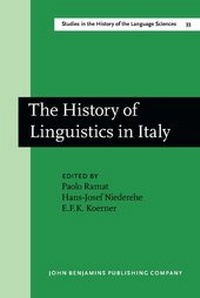 Enlarge image Cover: The History of Linguistics in Italy - John Benjamins Publishing Co