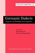 Cover: Germanic Dialects - John Benjamins Publishing Co