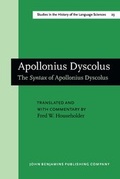 Cover: Apollonius Dyscolus - John Benjamins Publishing Co