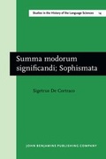 Cover: Summa modorum significandi; Sophismata - John Benjamins Publishing Co