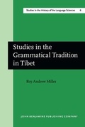 Cover: Studies in the Grammatical Tradition in Tibet - John Benjamins Publishing Co