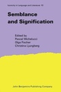 Cover: Semblance and Signification - John Benjamins Publishing Co