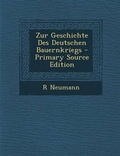 Cover: Zur Geschichte Des Deutschen Bauernkriegs - Nabu Press