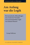 Cover: Am Anfang war die Logik - John Benjamins Publishing Co