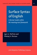 Cover: Surface Syntax of English - John Benjamins Publishing Co