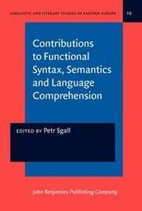 Enlarge image Cover: Contributions to Functional Syntax, Semantics and Language Comprehension - John Benjamins Publishing Co