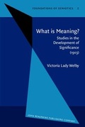 Cover: What is Meaning? - John Benjamins Publishing Co