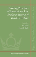 Cover: Evolving principles of International Law - Martinus Nijhoff