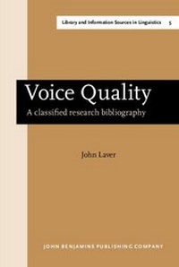 Enlarge image Cover: Voice Quality - John Benjamins Publishing Co