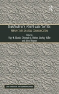 Cover: Transparency, Power, and Control - Routledge