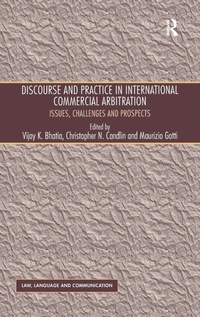 Abbildung von: Discourse and Practice in International Commercial Arbitration - Routledge