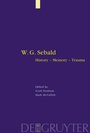 Cover: W. G. Sebald - De Gruyter