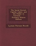 Cover: The Social Unrest - Nabu Press
