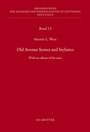 Cover: Old Avestan Syntax and Stylistics - De Gruyter