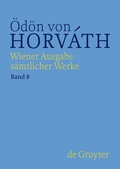 Cover: &Ouml;d&ouml;n von Horv&aacute;th: Wiener Ausgabe s&auml;mtlicher Werke / Figaro l&auml;&szlig;t sich scheiden - De Gruyter