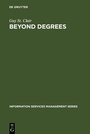 Cover: Beyond Degrees - De Gruyter Saur