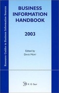 Cover: Business Information Handbook 2003 - De Gruyter Saur