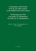 Cover: Constitutional Documents of Austria, Hungary and Liechtenstein 1791-1849 - De Gruyter Saur