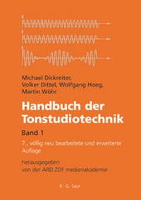 Enlarge image Cover: Handbuch der Tonstudiotechnik - De Gruyter