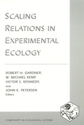 Cover: Scaling Relations in Experimental Ecology - De Gruyter