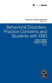 Enlarge image Cover: Behavioral Disorders - Emerald Group Publishing Limited