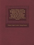 Cover: Johann Kaspar Lavaters Nachgelassene Schriften - Nabu Press